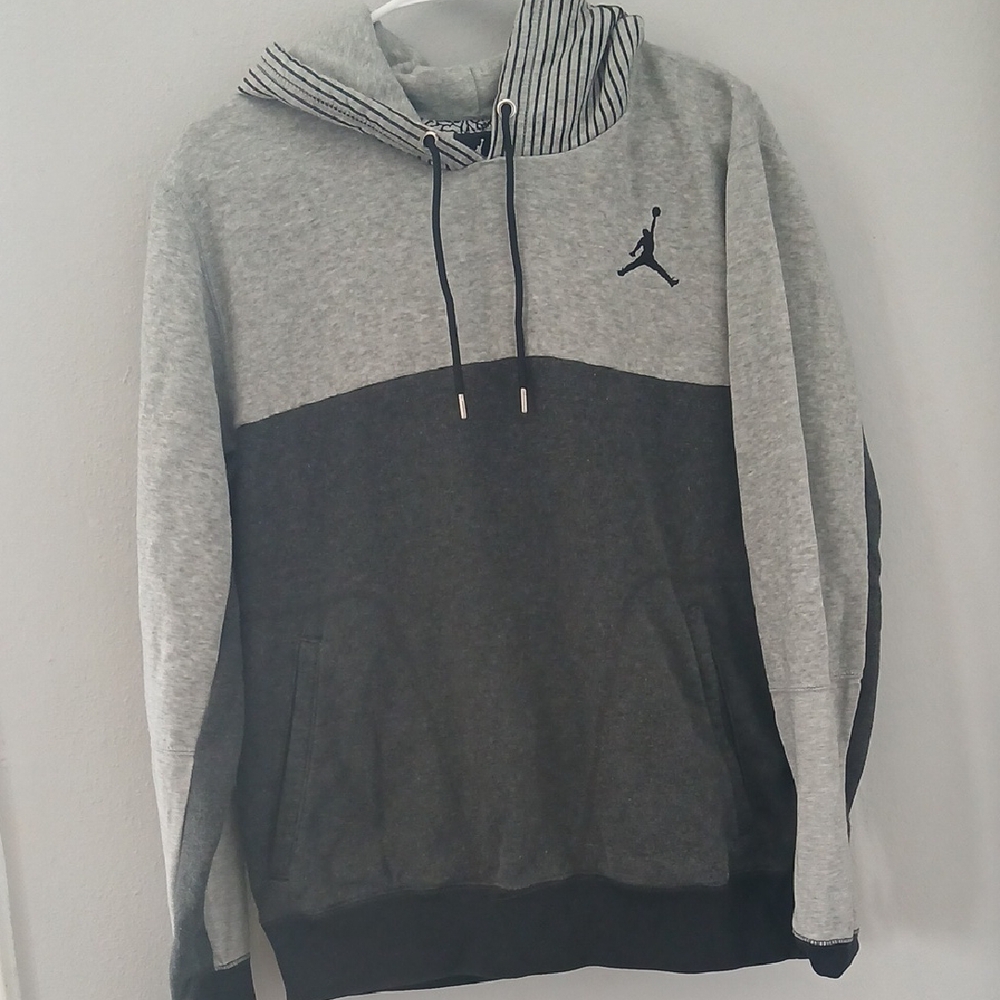 Jordan Two-Tone Gray and Black Hoodie